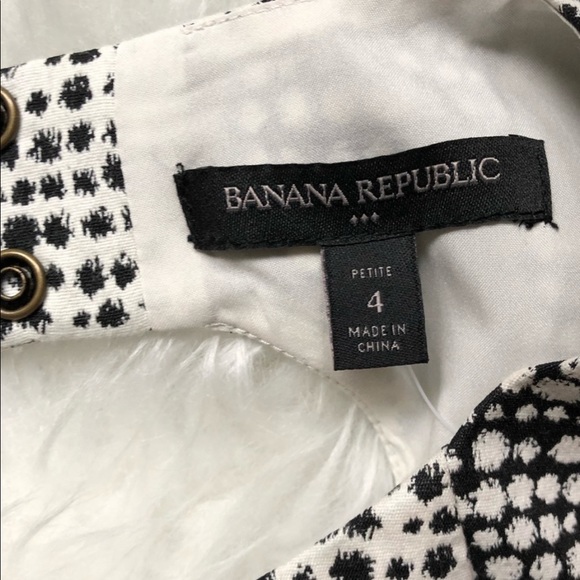 NWT Banana Republic Black & White Dress - Picture 6 of 6
